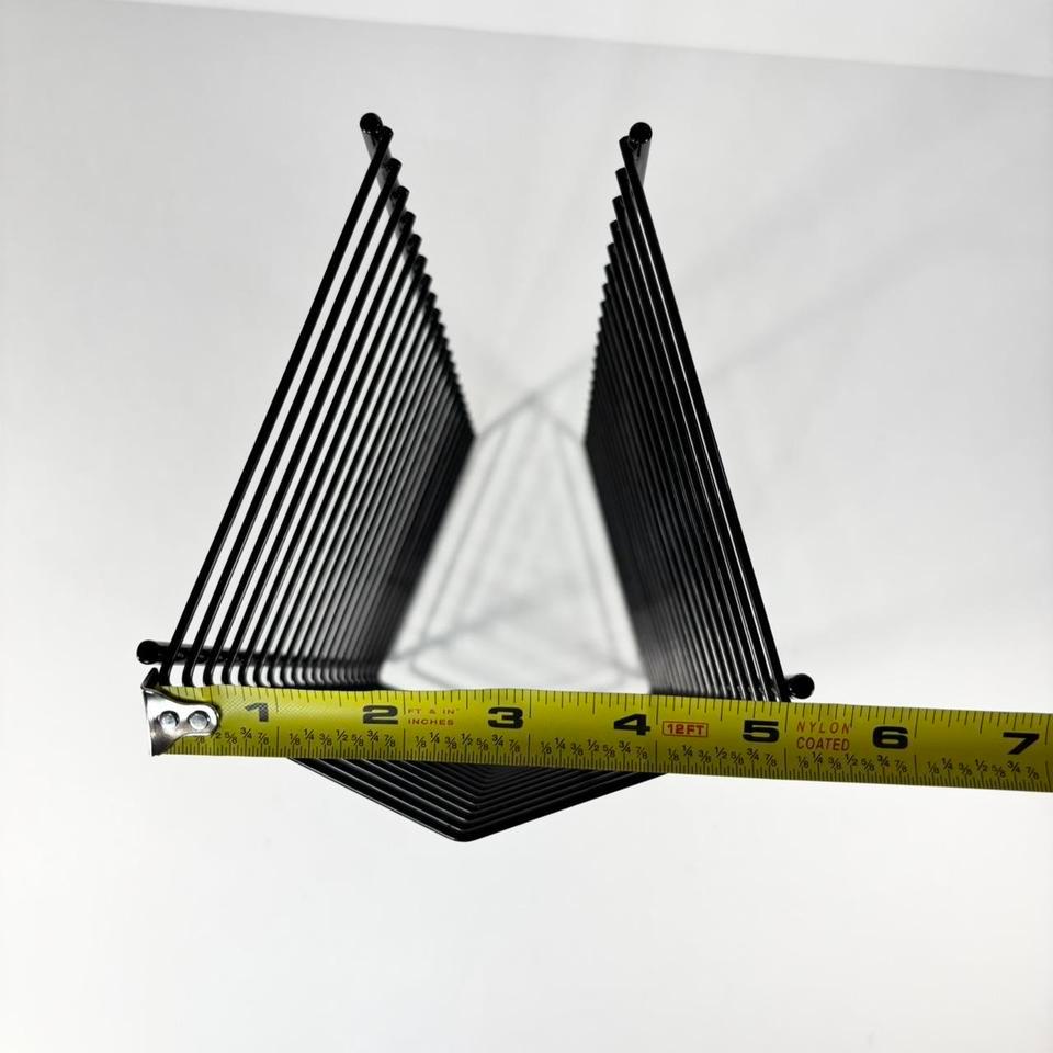Black Metal Cd Rack With 4601 6