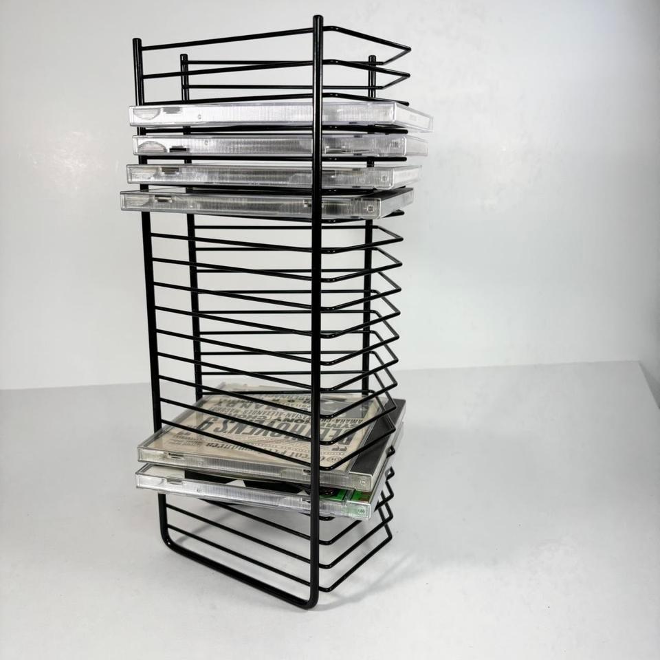 Black Metal Cd Rack With 4601