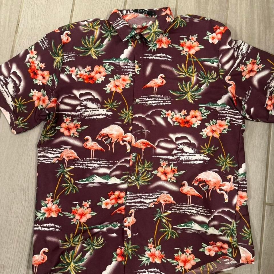 Mens Sslr Tropical Button Up Hawaiian 03ee 2