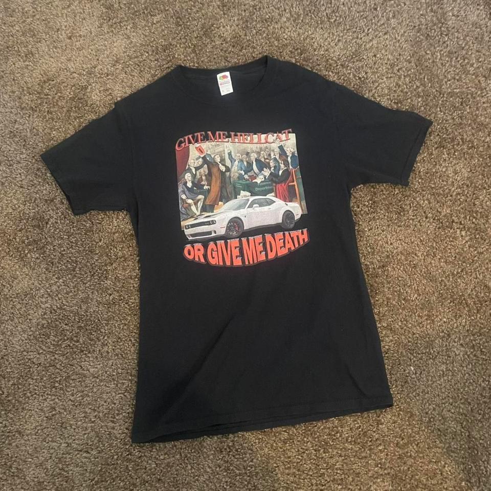 Black Dodge Hellcat T Shirt Size F938