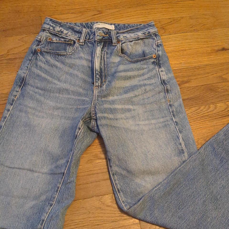 Garage Blue Mom Jeans Straight Leg