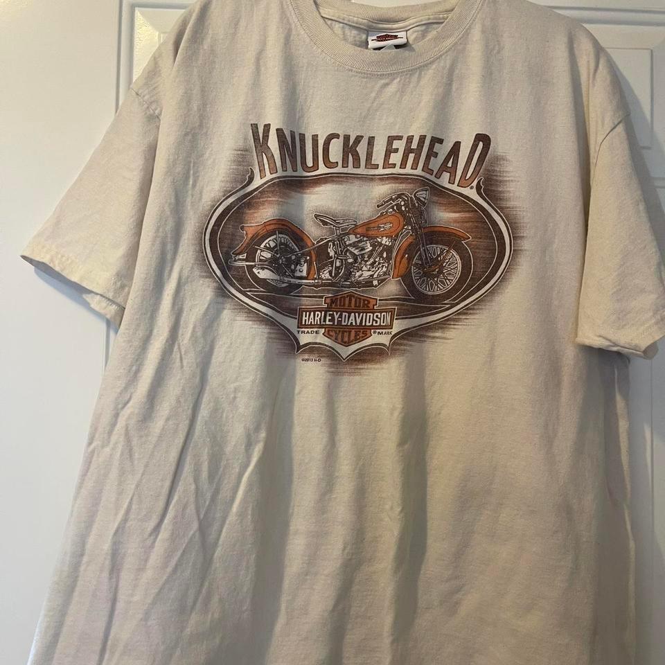 Harley Davidson Knucklehead Motorcycle White