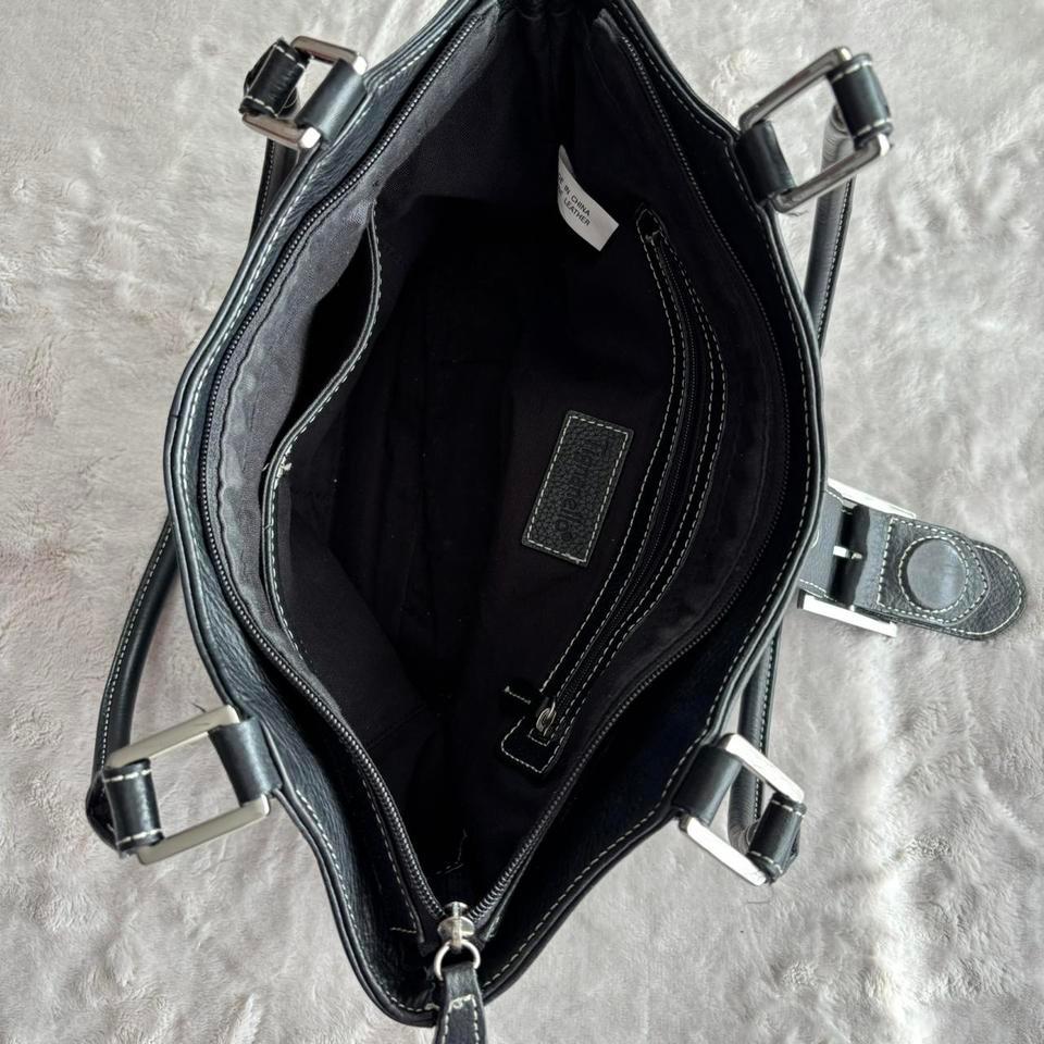 Vintage Y2k Black Leather Buckle 6