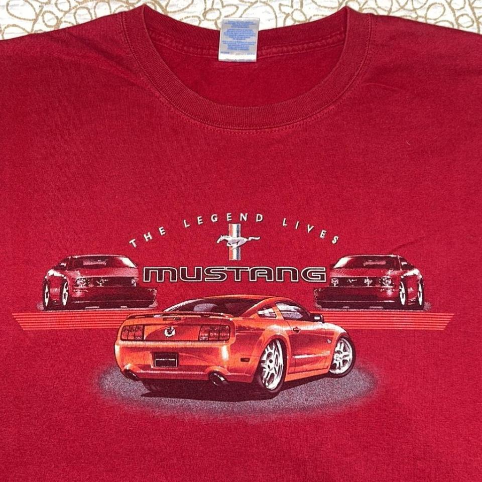 Red Ford Mustang T Shirt Mustang 4751