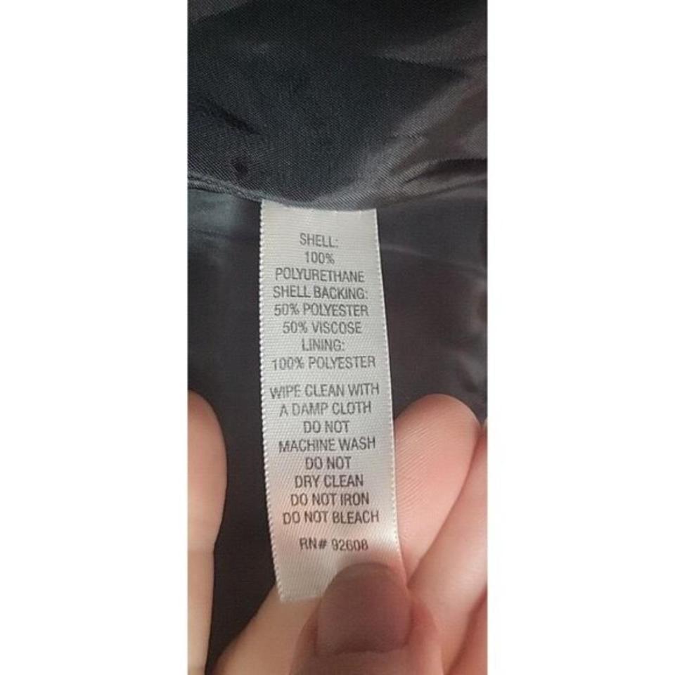 Short Leather Jacket Black Ruffles Cceb 7