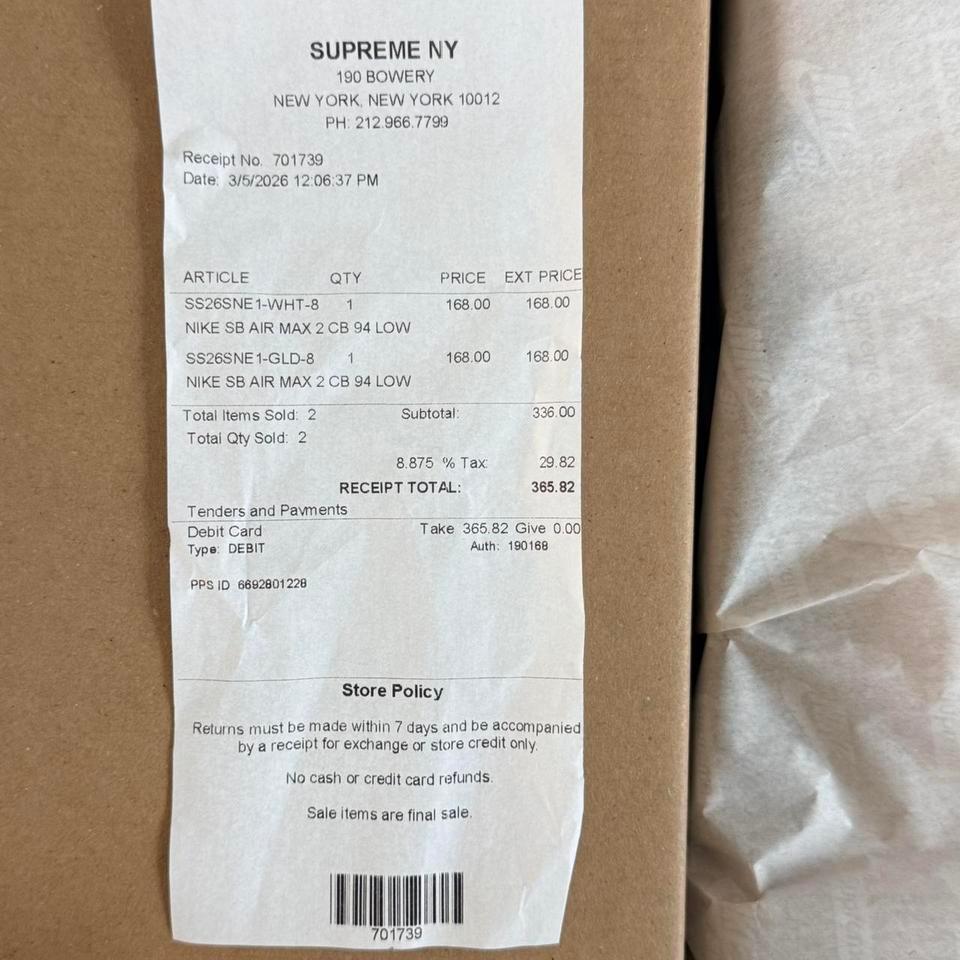 Supreme X Nike Sb Air 61cb 2