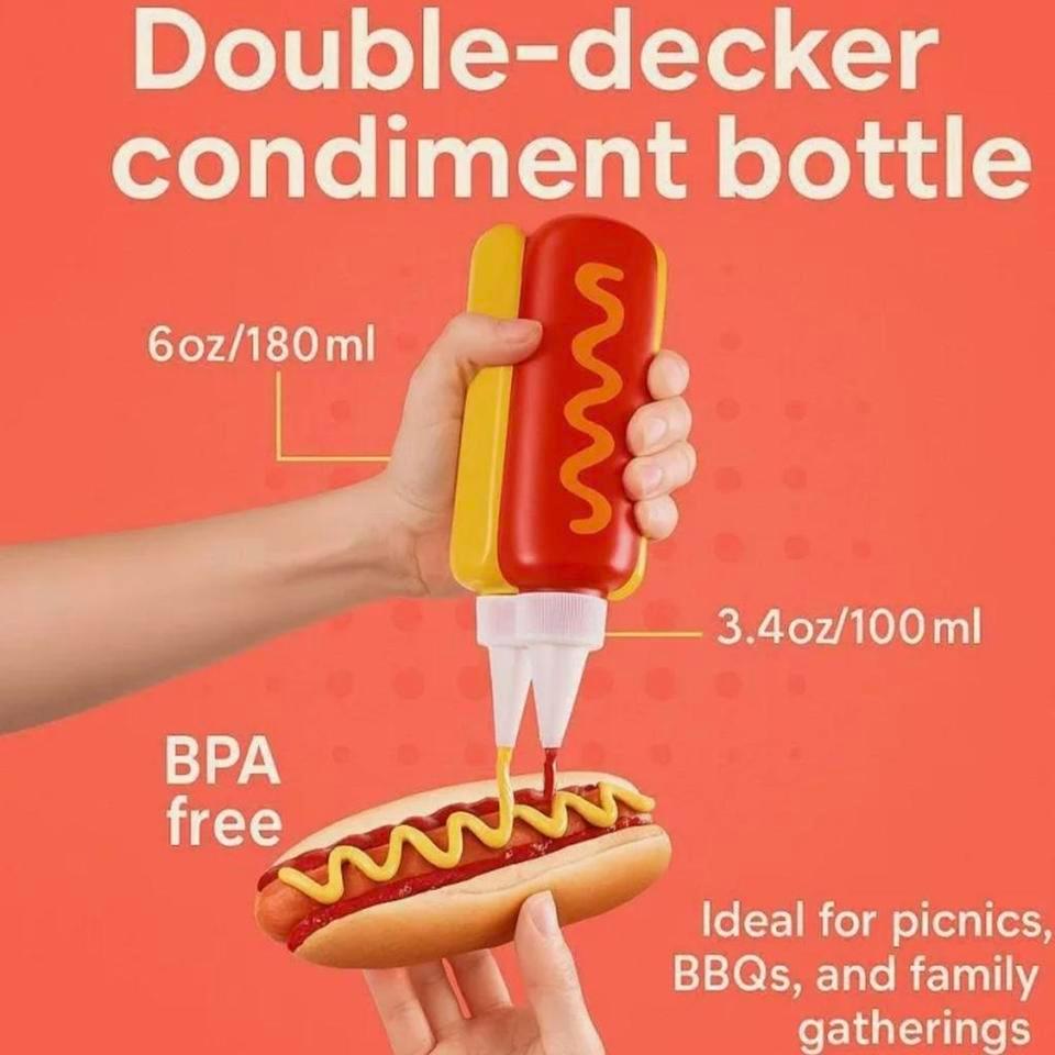 Double Decker Condiment Bottle Ketchup 5ff2 4