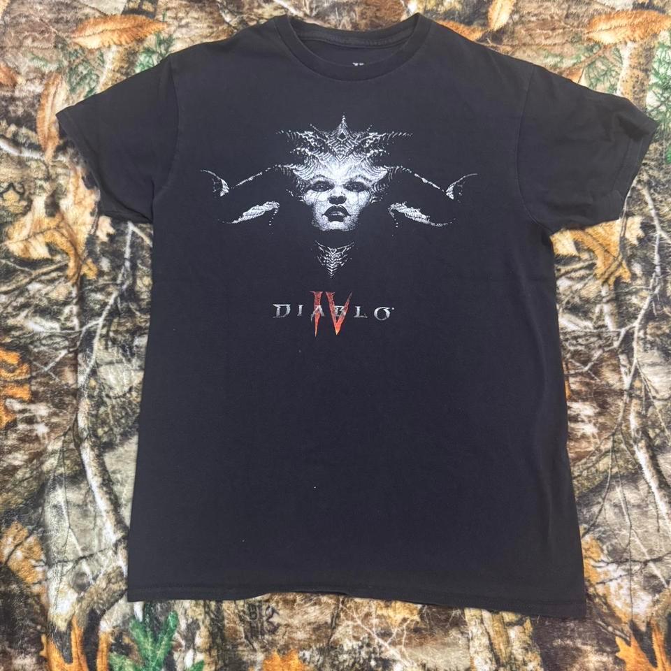 Black Diablo 4 Tee Size Ee07