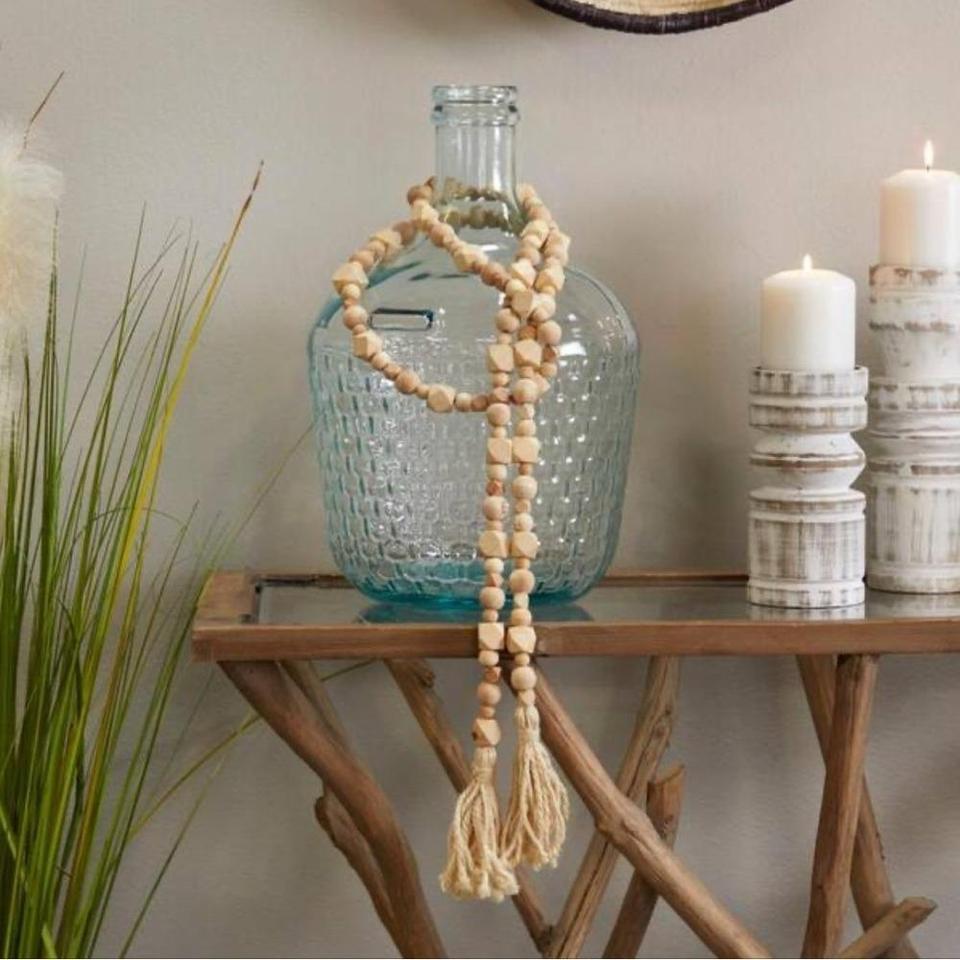Long Mango Wood Bead Garland 4a54