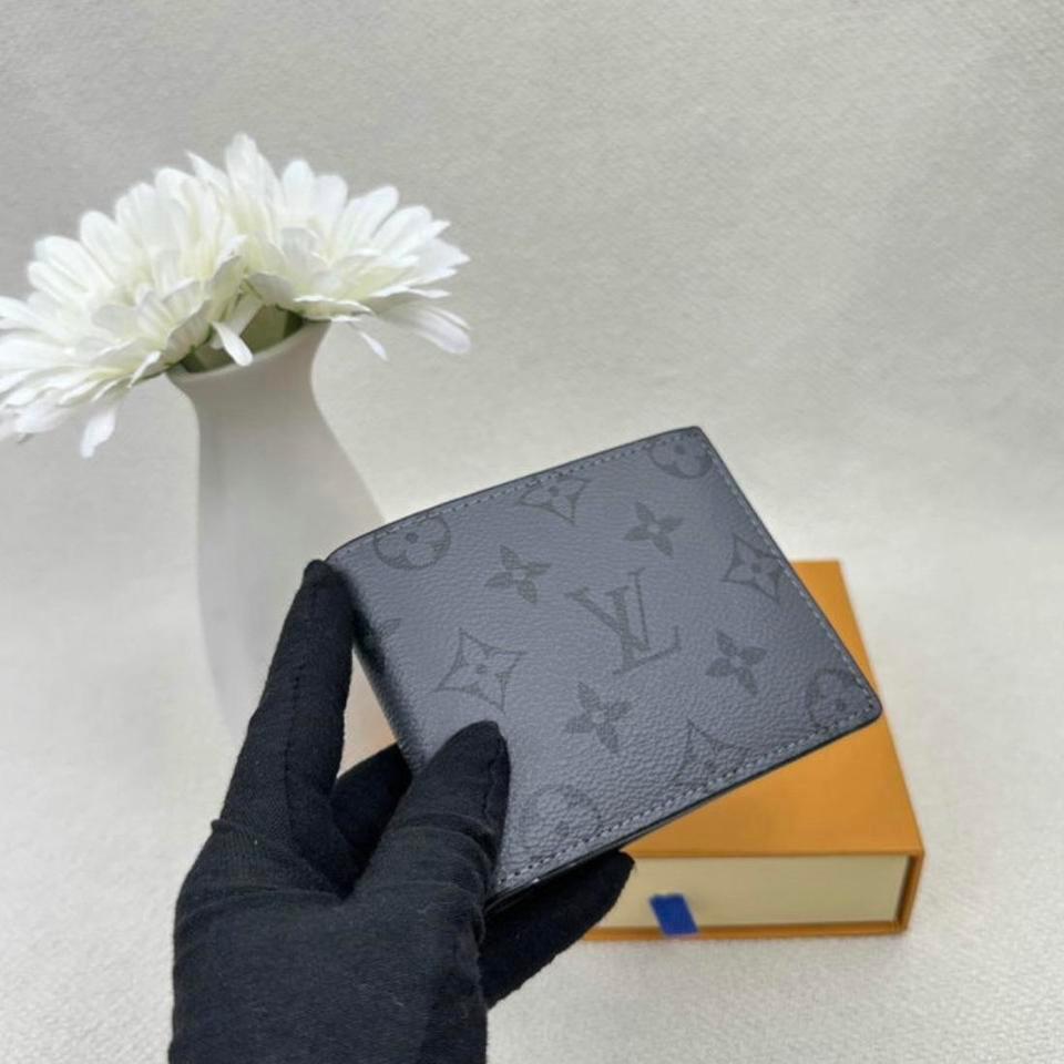 Mens Wallet Black Monogram Embossed 76b4 3