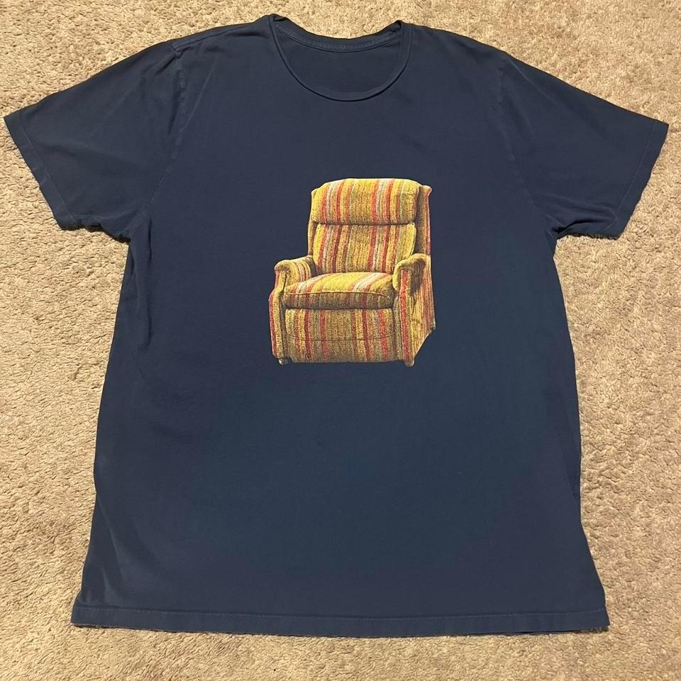 Navy Blue Graphic Tee With