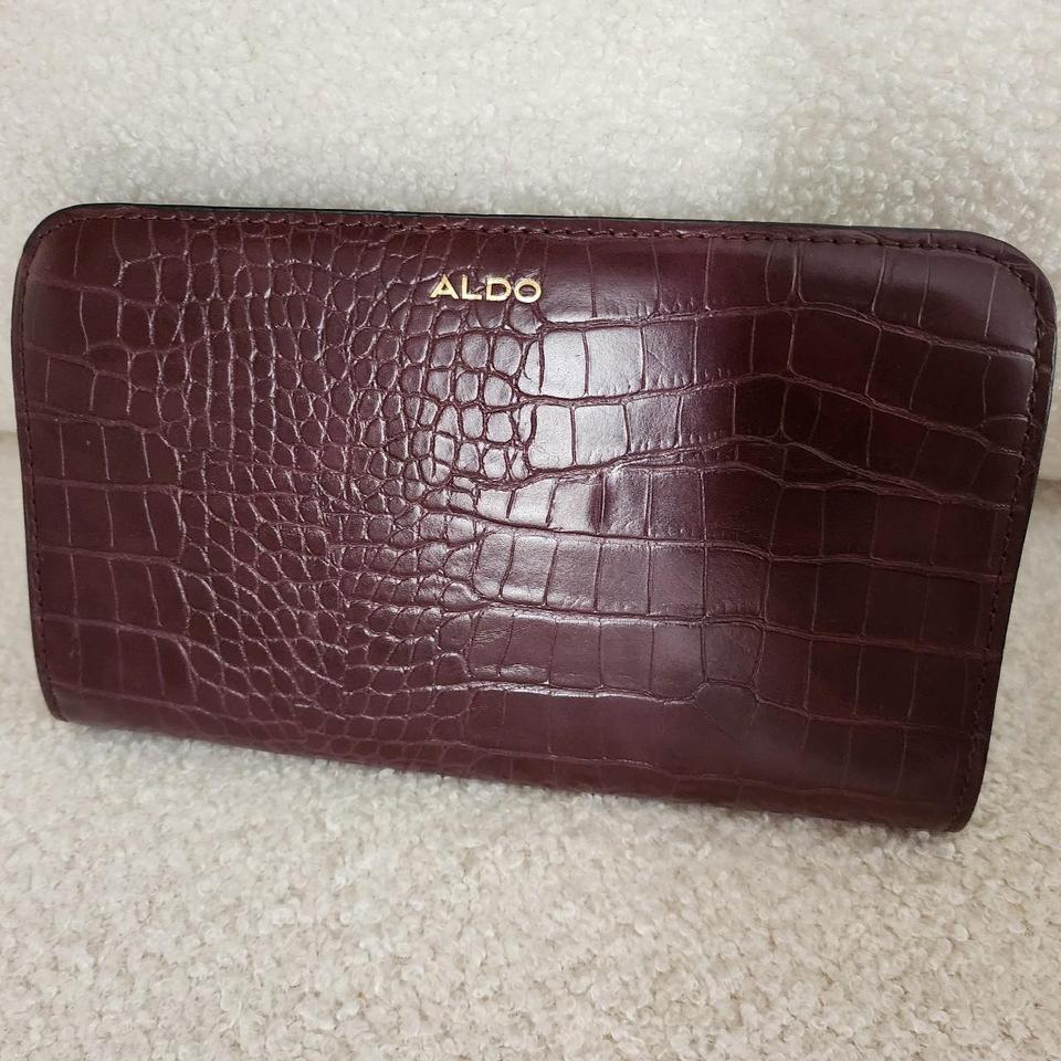 Aldo Burgundy Wallet With Gold D460 2