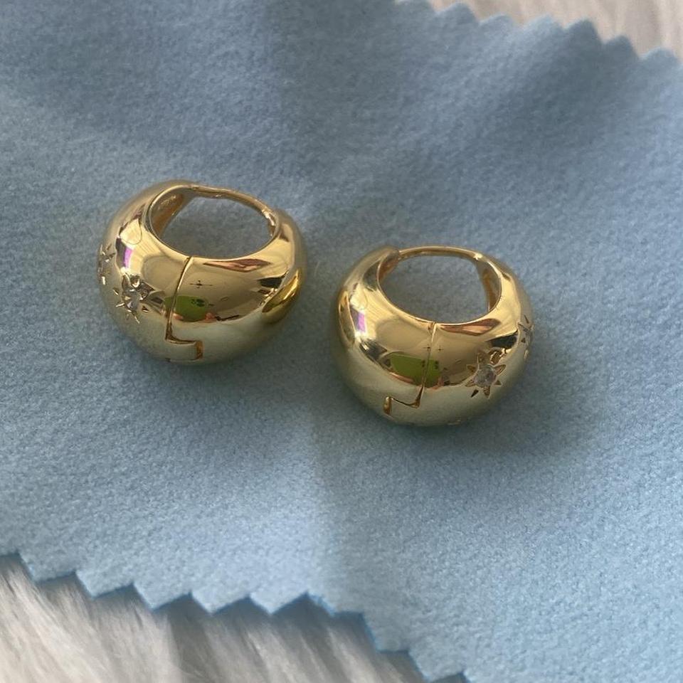 Gold Plated Hoop Earrings With 5f06 2