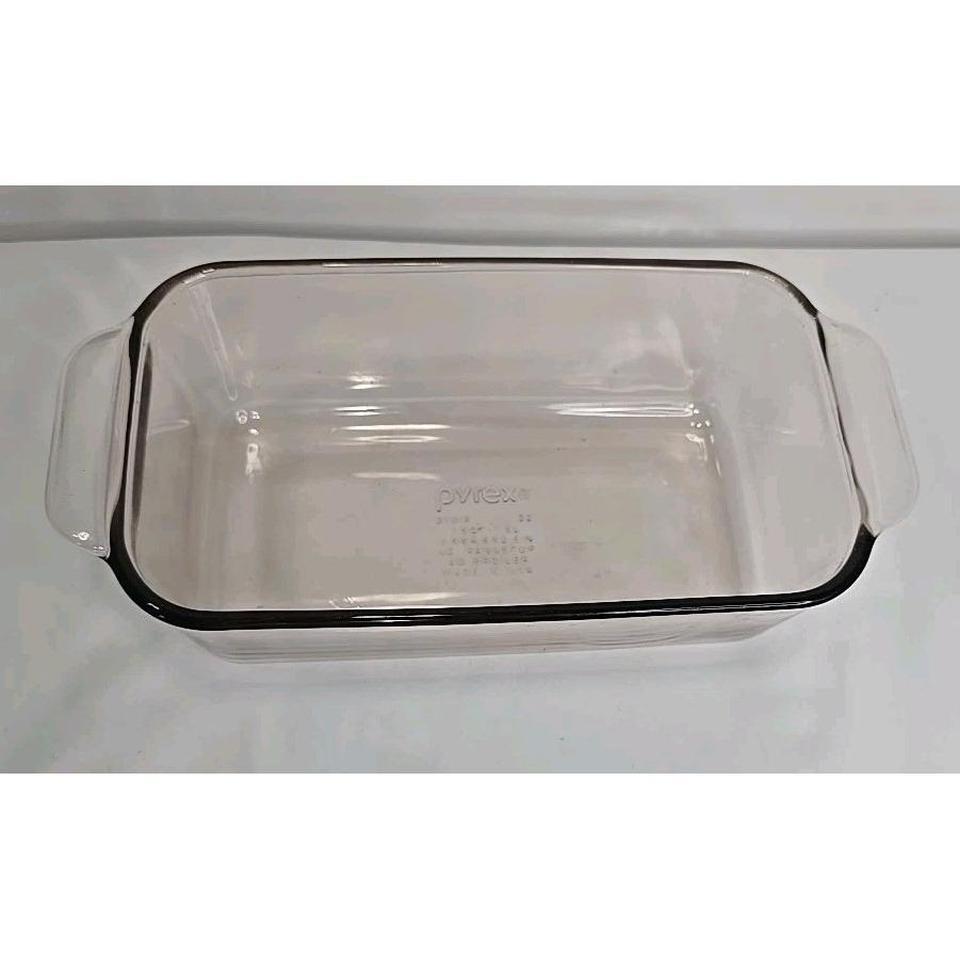 Vtg Pyrex Amber Glass Loaf 1966 2
