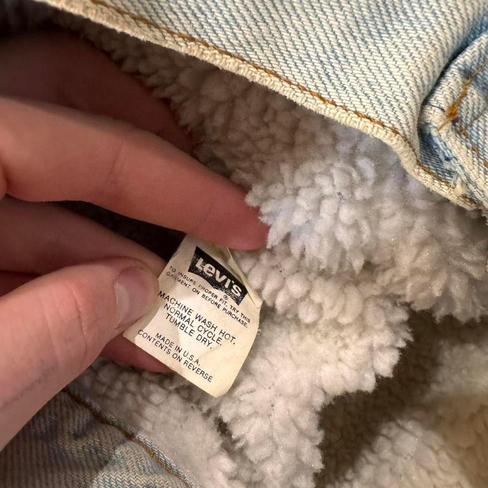 Vintage 80s Levis Sherpa Lined 71f5 6