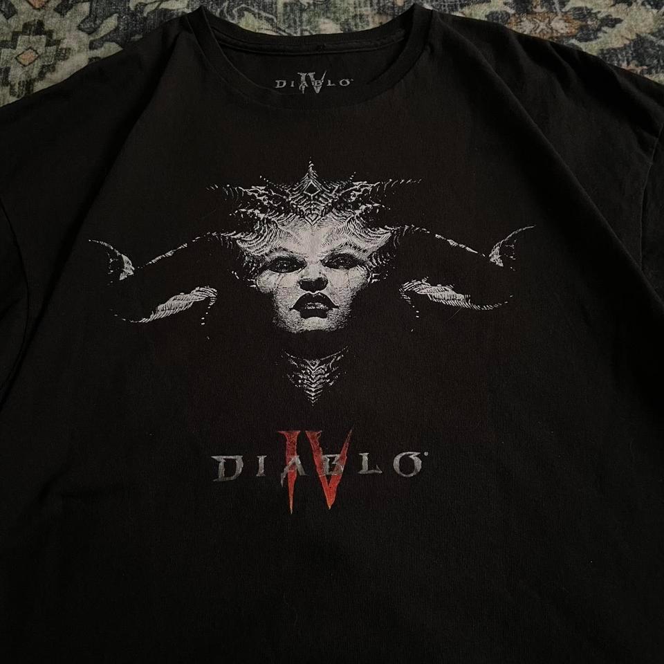 Diablo 4 Black T Shirt Size Ae0e