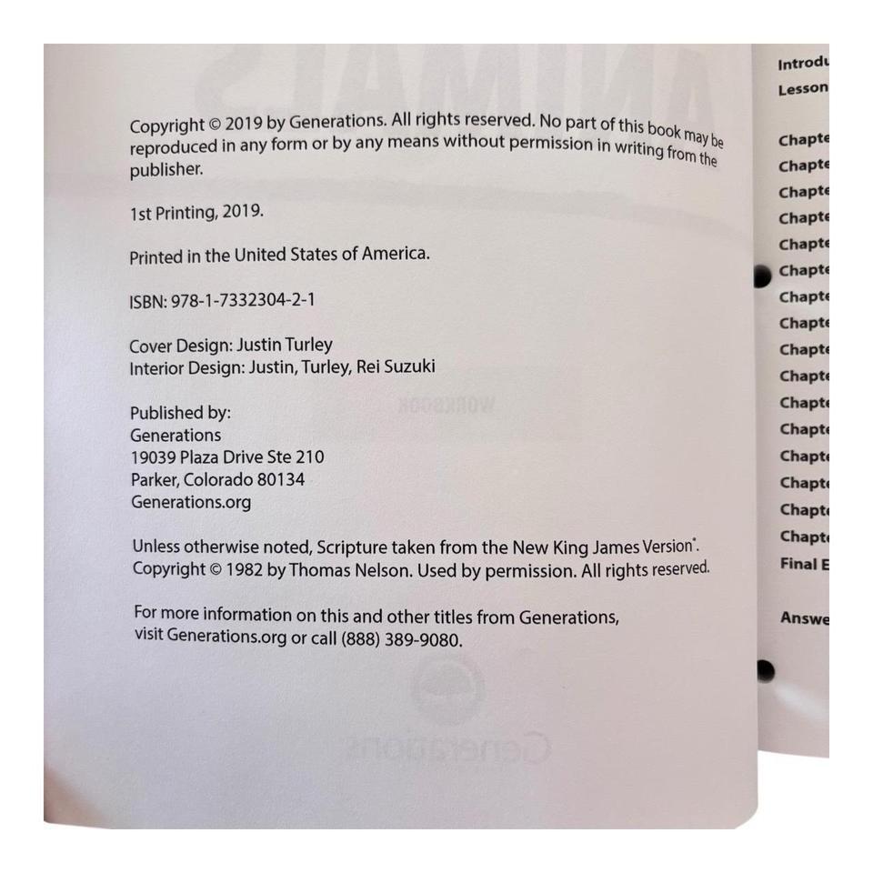 God Made Animals Student Workbook 9aa9 6