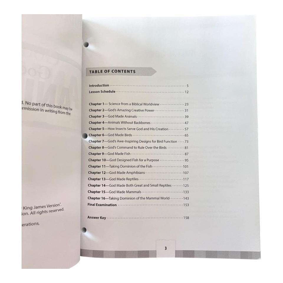 God Made Animals Student Workbook 9aa9 7