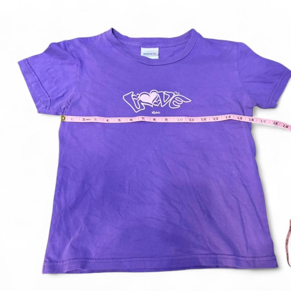 Y2k Reebok Purple Graphic Tee Dd85 5