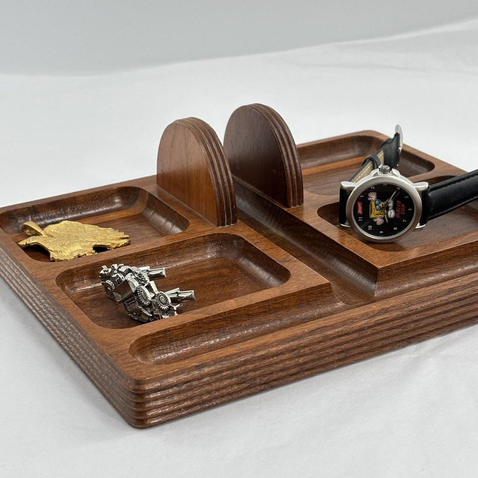 Decatur Valet Wood Tray Mcm Ae71