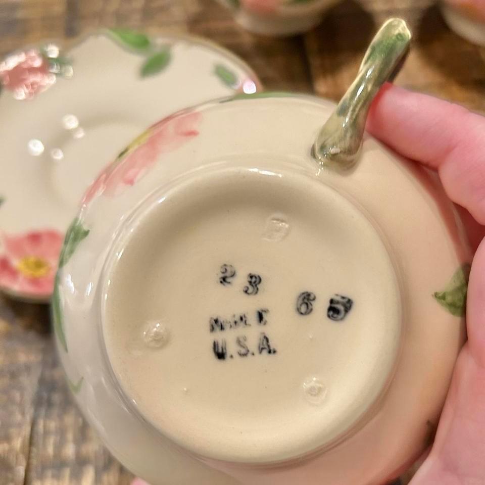 Vintage Franciscan Desert Rose Tea 8