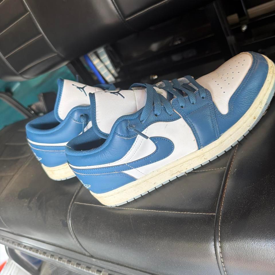 Jordan 1 Mid Blue Trainers Ebae 3