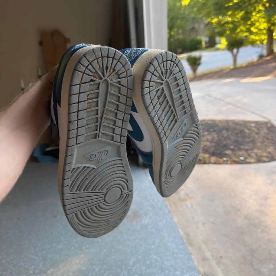 Jordan 1 Mid Blue Trainers Ebae 5
