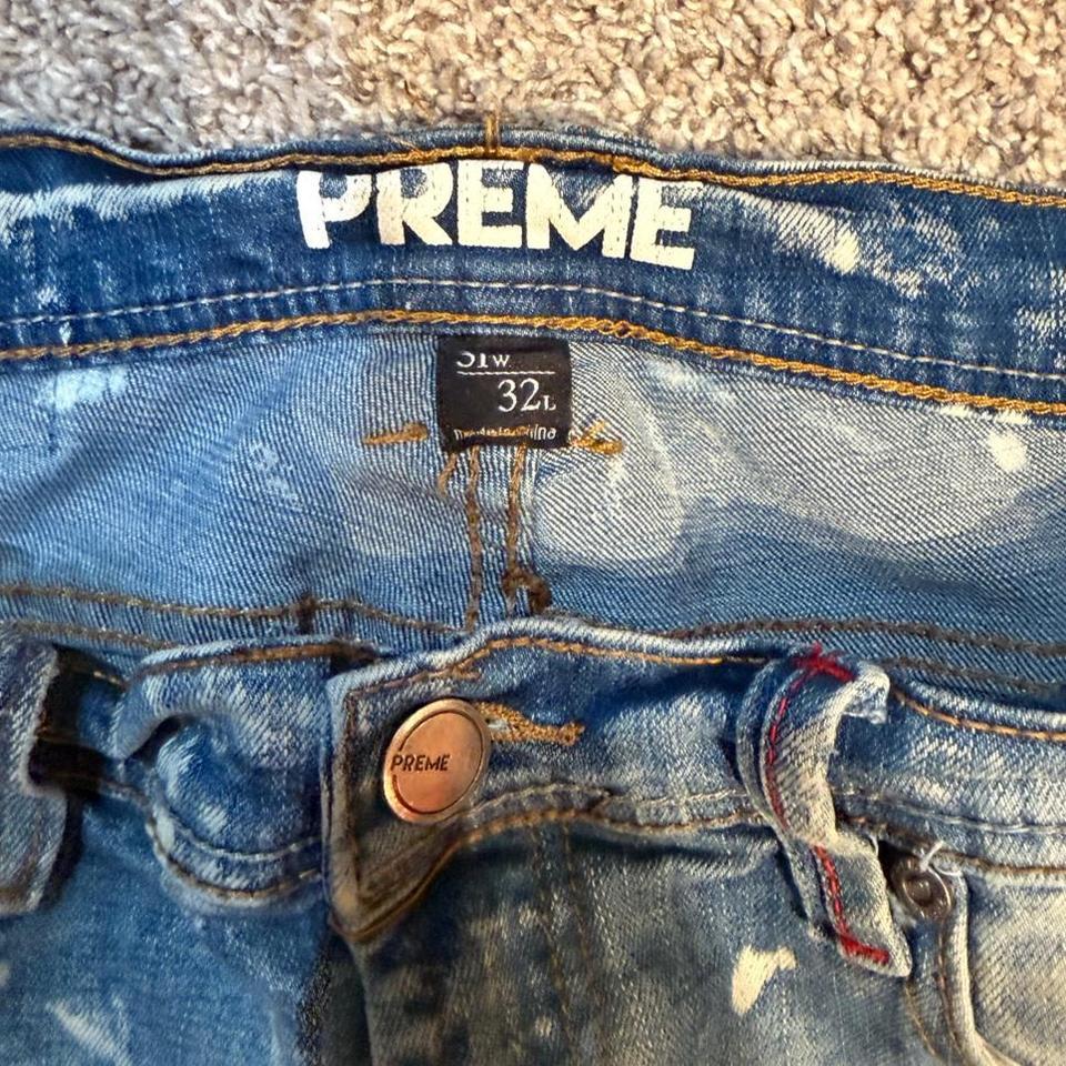 Preme Light Blue Distressed Biker 06ea 3