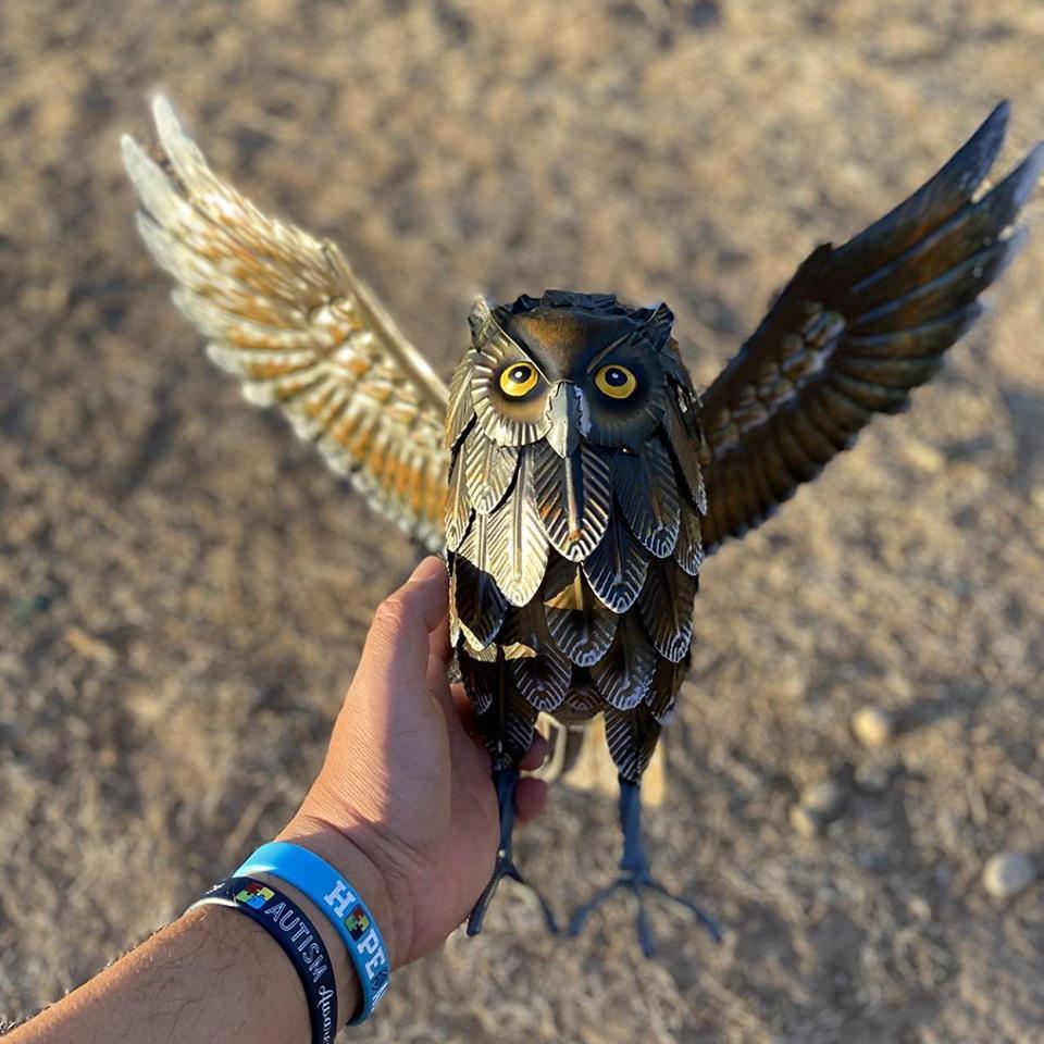Garden Owl Sculptures Statues B7bd 3