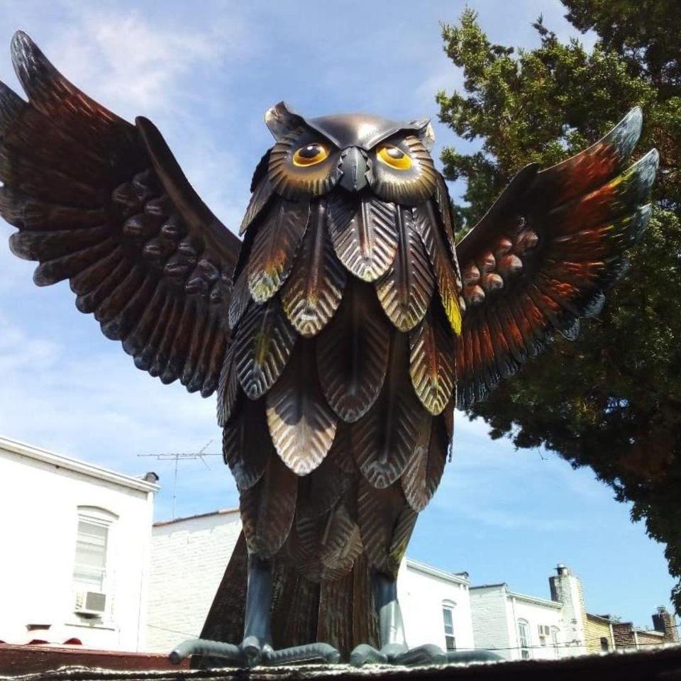 Garden Owl Sculptures Statues B7bd