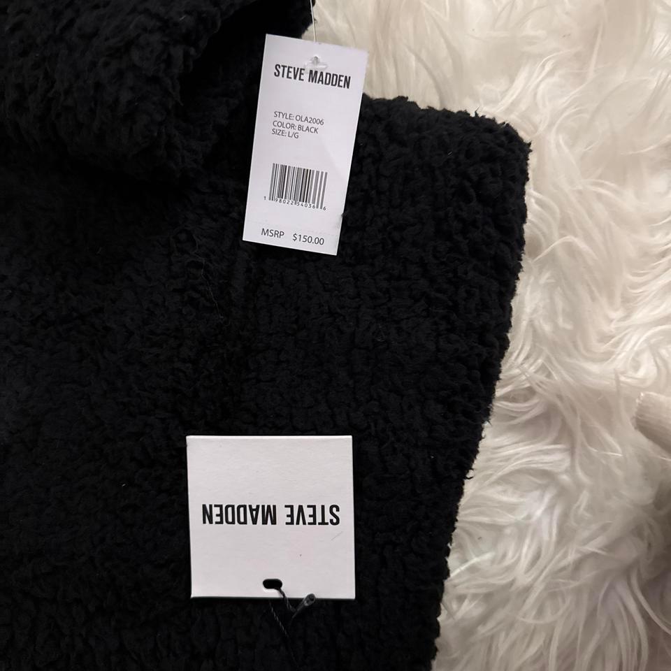 Steve Madden Black Sherpa Jacket 726e 4