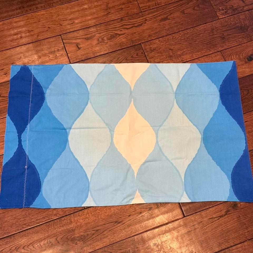 Blue And White Vintage 60s