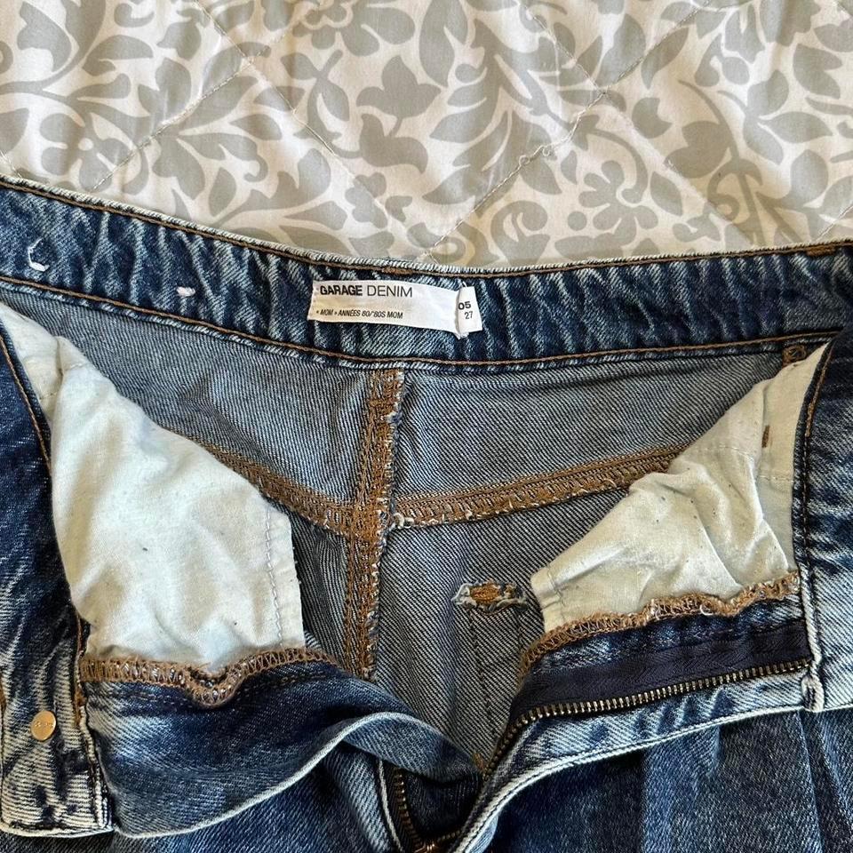 Acid Wash Blue Mom Jeans 3