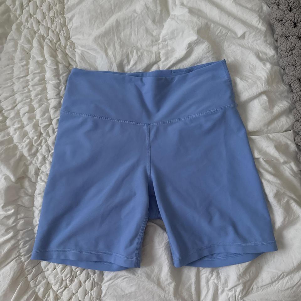 Light Blue Bike Shorts With 3c3c