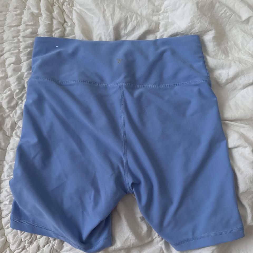 Light Blue Bike Shorts With 3c3c 2