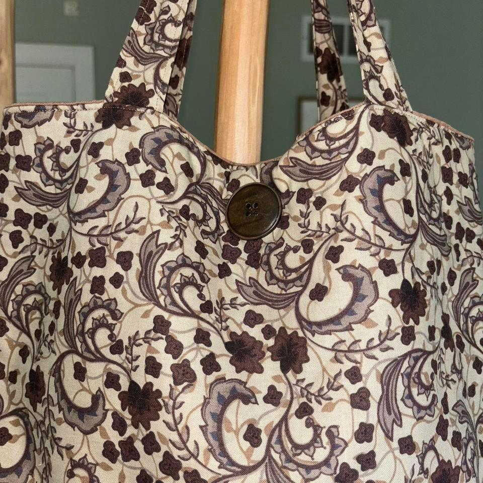 Paisley Print Smallmedium Tote With 3