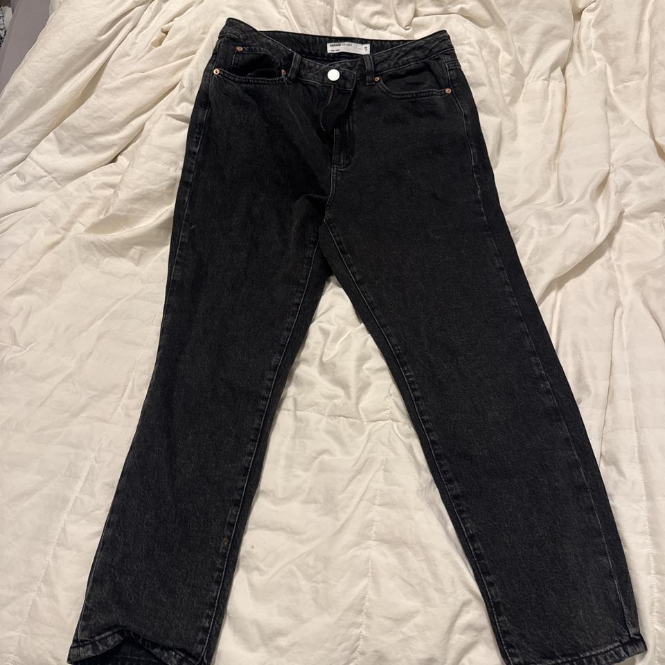 Black Denim Mom Jeans From
