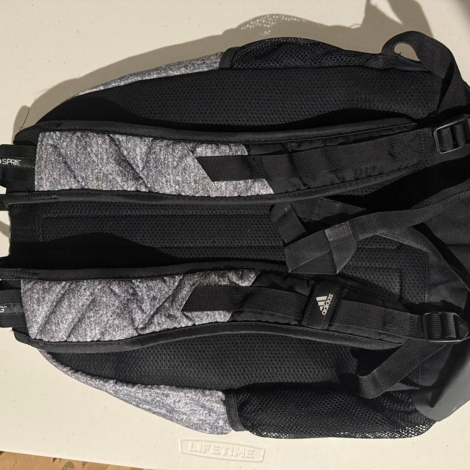 Adidas Grey Backpack With Adjustable F118 2