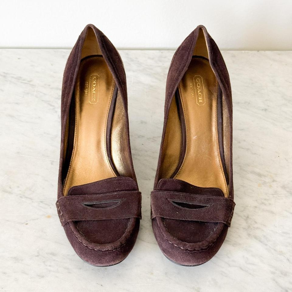 Coach Nela Brown Suede Penny 6d27 3