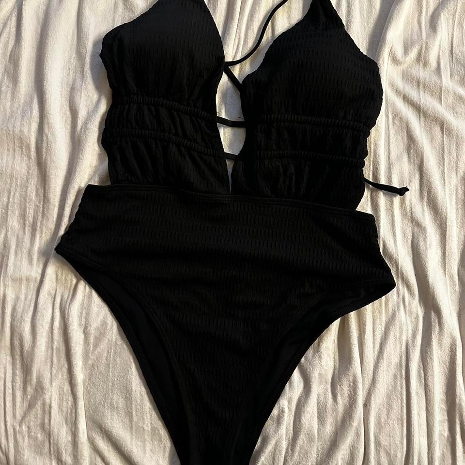 Shein Black Onepiece Swimsuit Size 7867