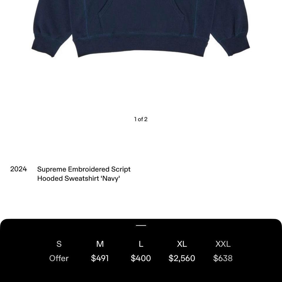 2024 Supreme New York Navy 5d82 5
