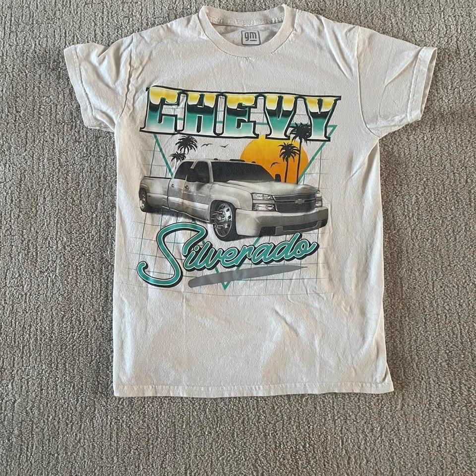 White Vintage Chevy Silverado T Shirt