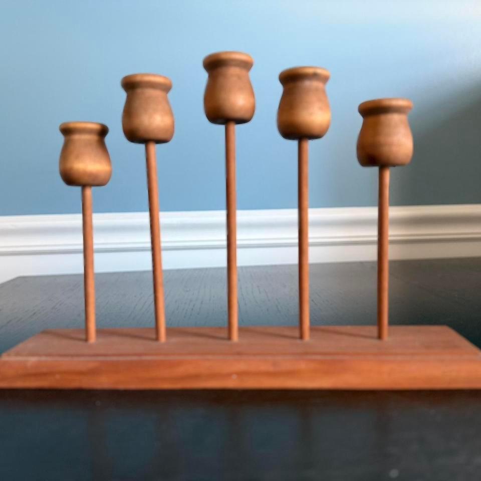 Vintage Hand Carved Wooden 5 846f