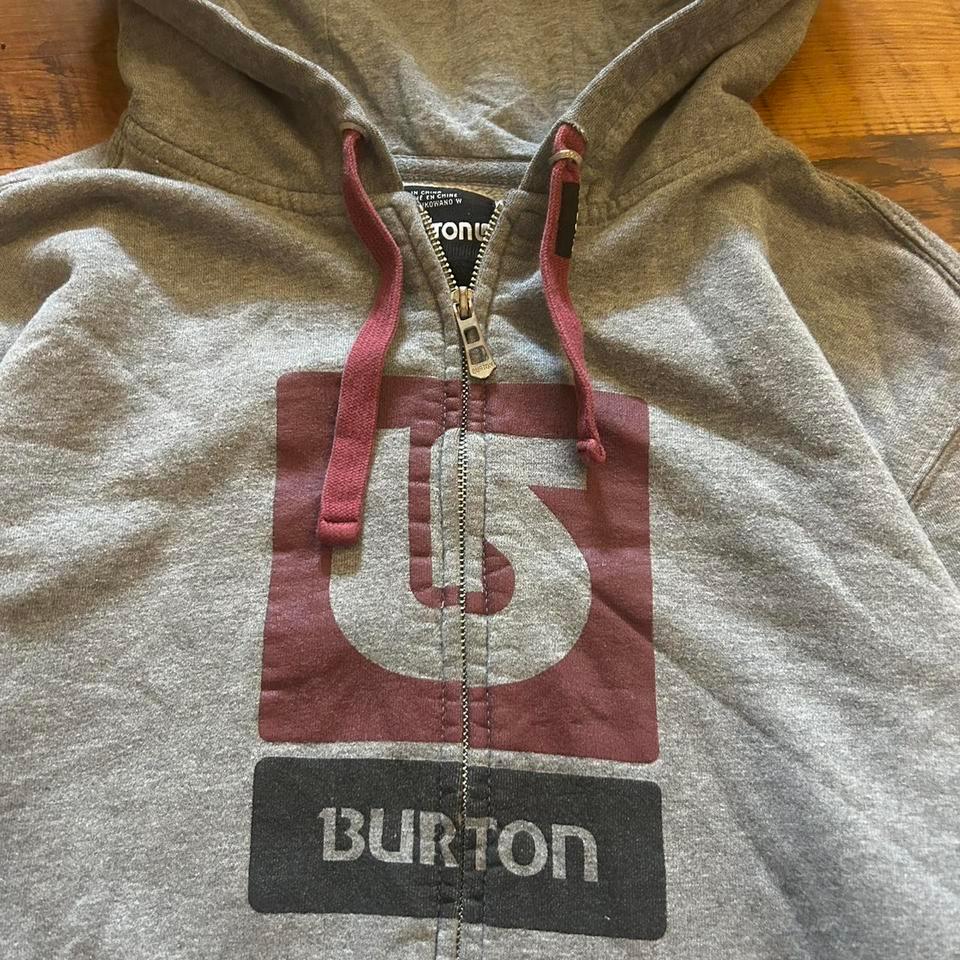 Grey And Red Burton Zip 2