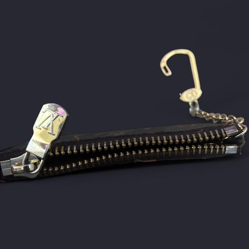 Brown Key Pouch With Chain F3f4 3