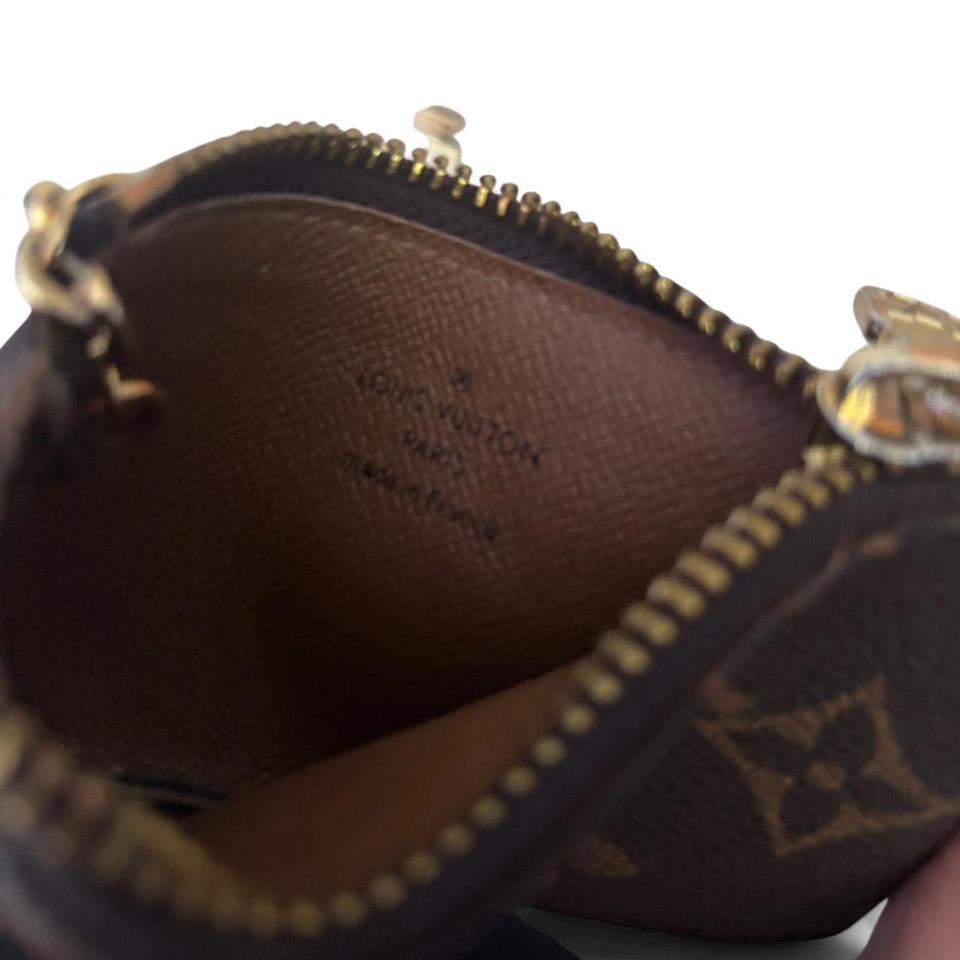Brown Key Pouch With Chain F3f4 4