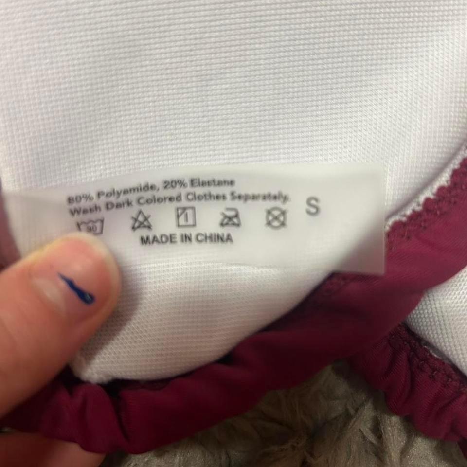 Adorable Maroon Triangle Bikini Top 04ad 2