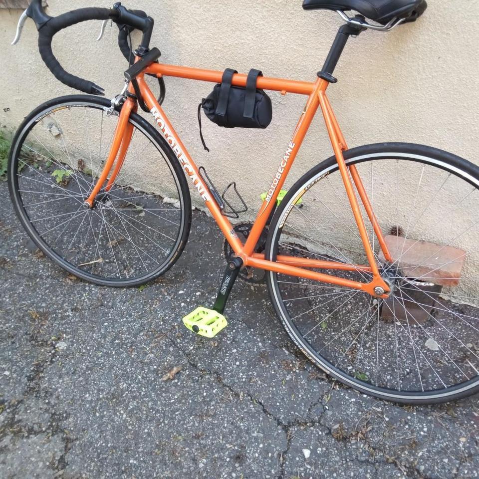 Orange Motobecane Road Bike With 6