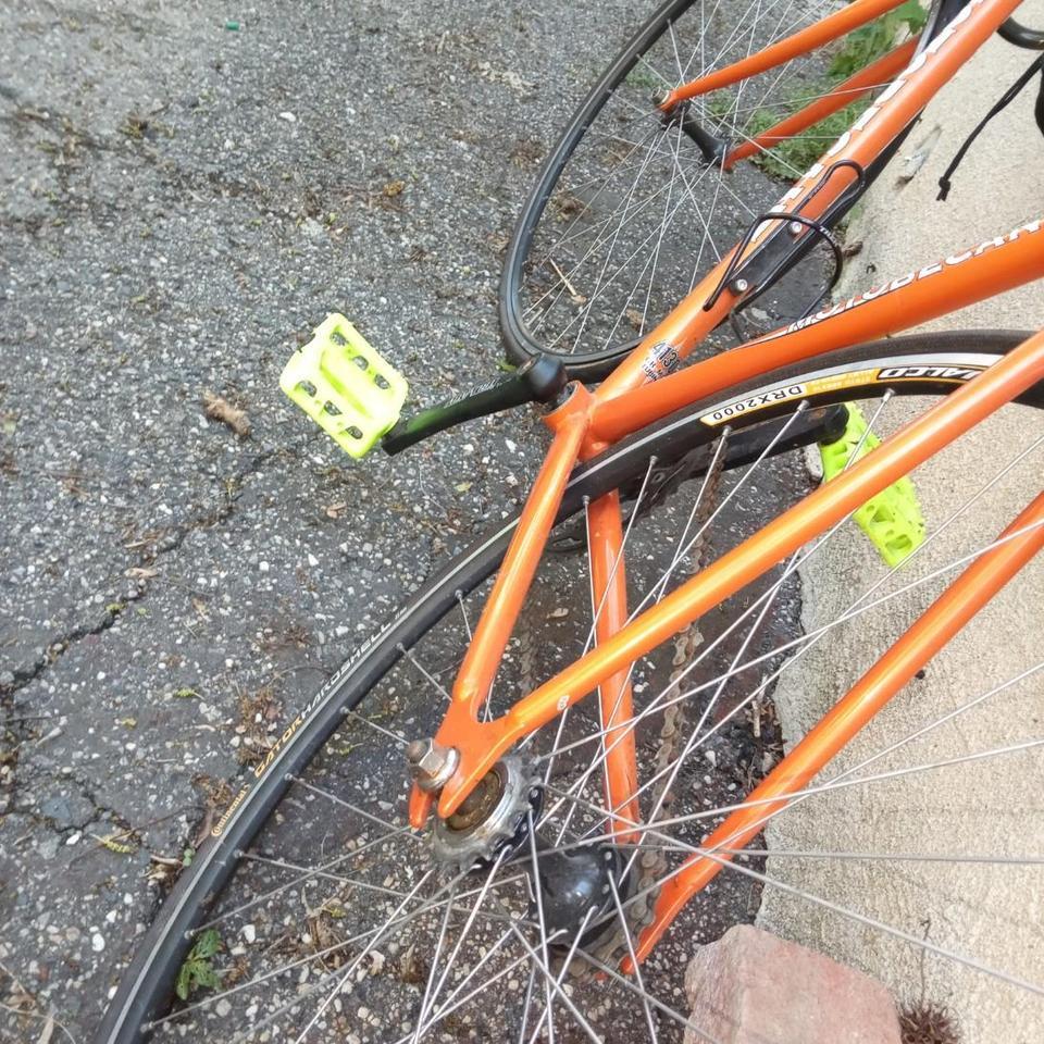 Orange Motobecane Road Bike With 8