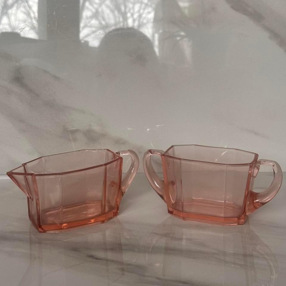 Vintage Heisey Ribbed Octagon Creamer 67df